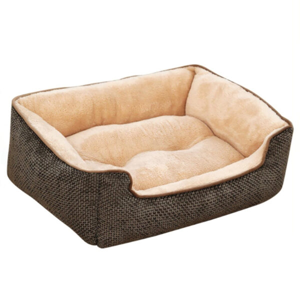 Polyester Linen Designed Dog Bed - Image 2